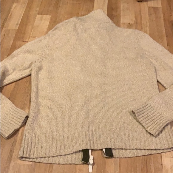 Burberry Thomas Burberry zip up sweater wool sz L - Picture 6 of 6